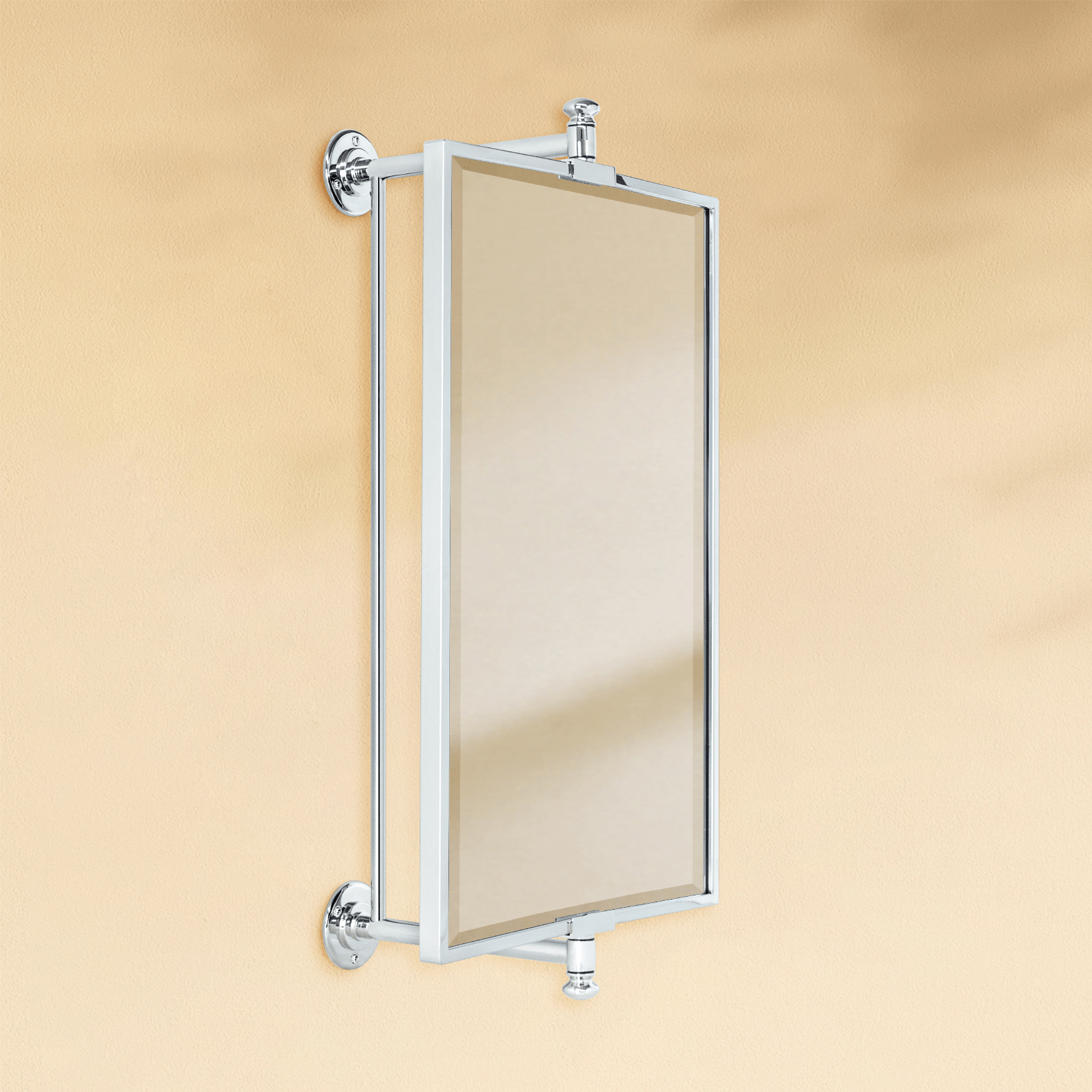 Corrente Modern Rectangle Bathroom Pivot Mirrors GC-00439 Chrome 14x22" TEHOME