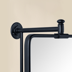 Correon Farmhouse Rectangle Bathroom Pivot Mirrors with Rounded Corners GC-00338 Chrome 14x22" TEHOME