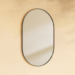 TEHOME Cristos Oil Rubbed Bronze 20x30 Mid-century Pill Wall Mirrors Side View