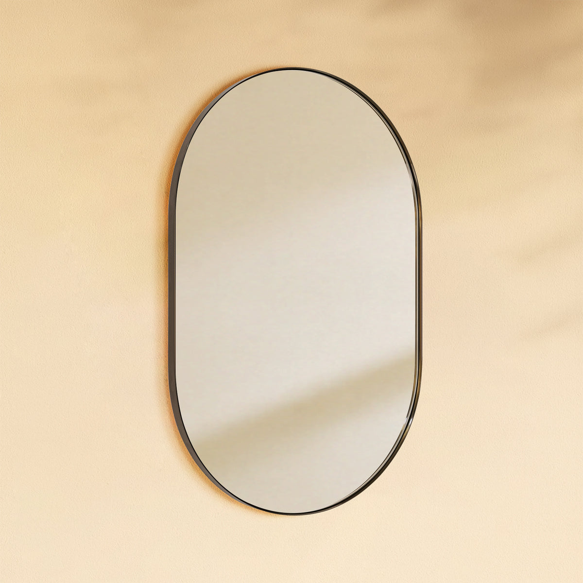 TEHOME Cristos Oil Rubbed Bronze 20x30 Mid-century Pill Wall Mirrors Side View