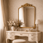 Cummons Vintage Arch Bathroom Mirrors VA0004 Black Foil 22x28" TEHOME