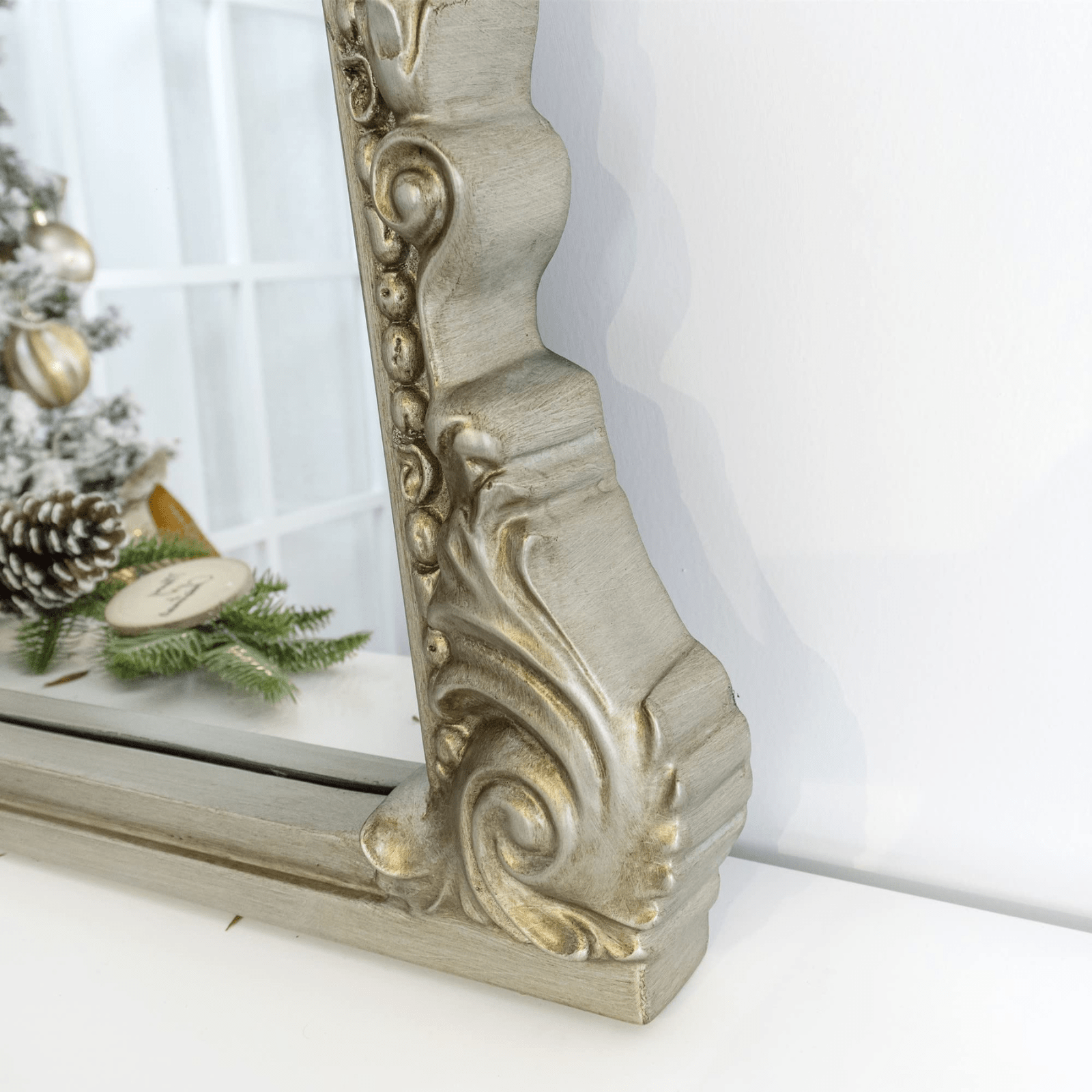 Cummons Vintage Arch Bathroom Mirrors VA0004 Black Foil 22x28" TEHOME