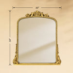 TEHOME Cummons Vintage Arch Bathroom Mirrors Front View Size