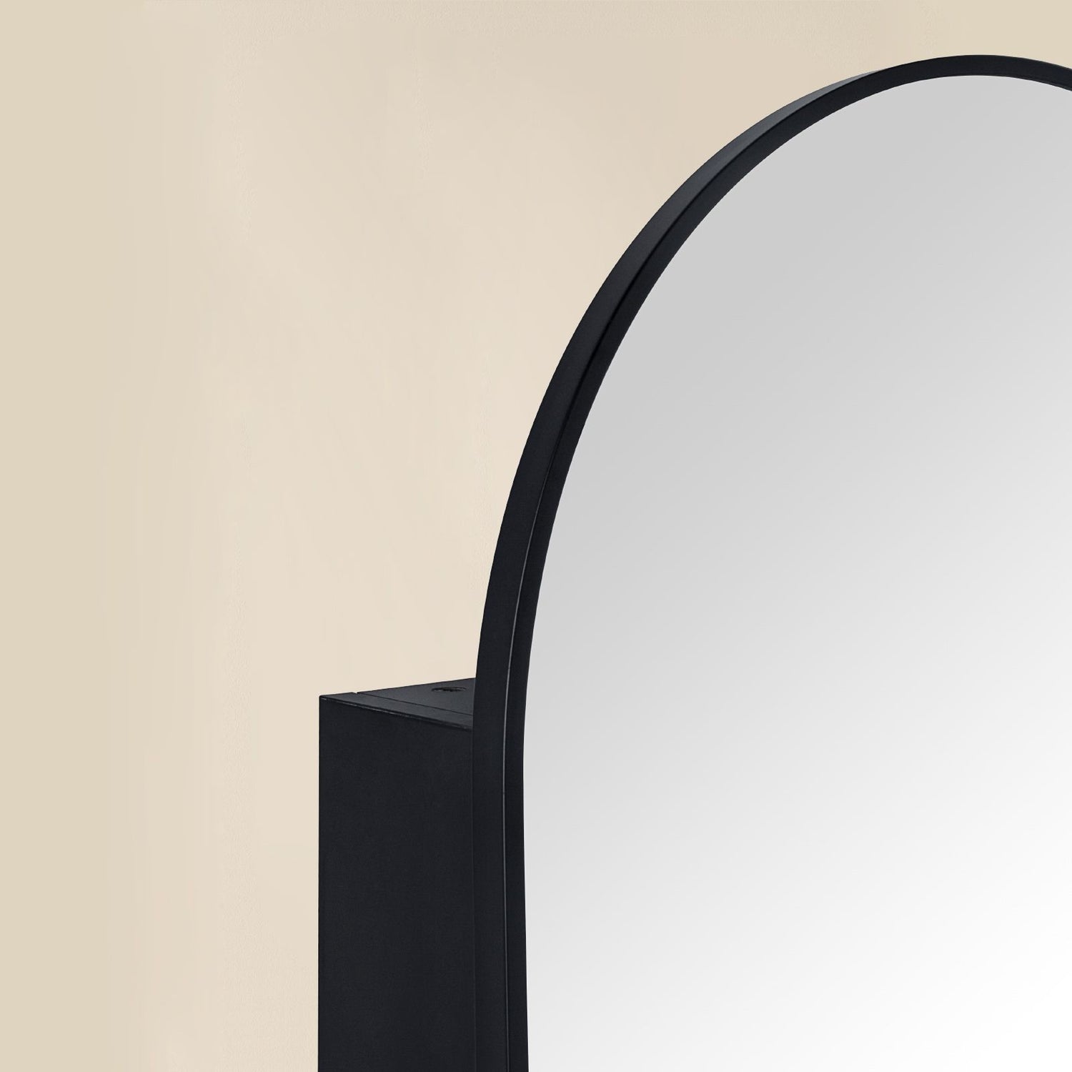 Dake Modern Arch Recessed and Surface Mount Bathroom Medicine Cabinet with Mirrors