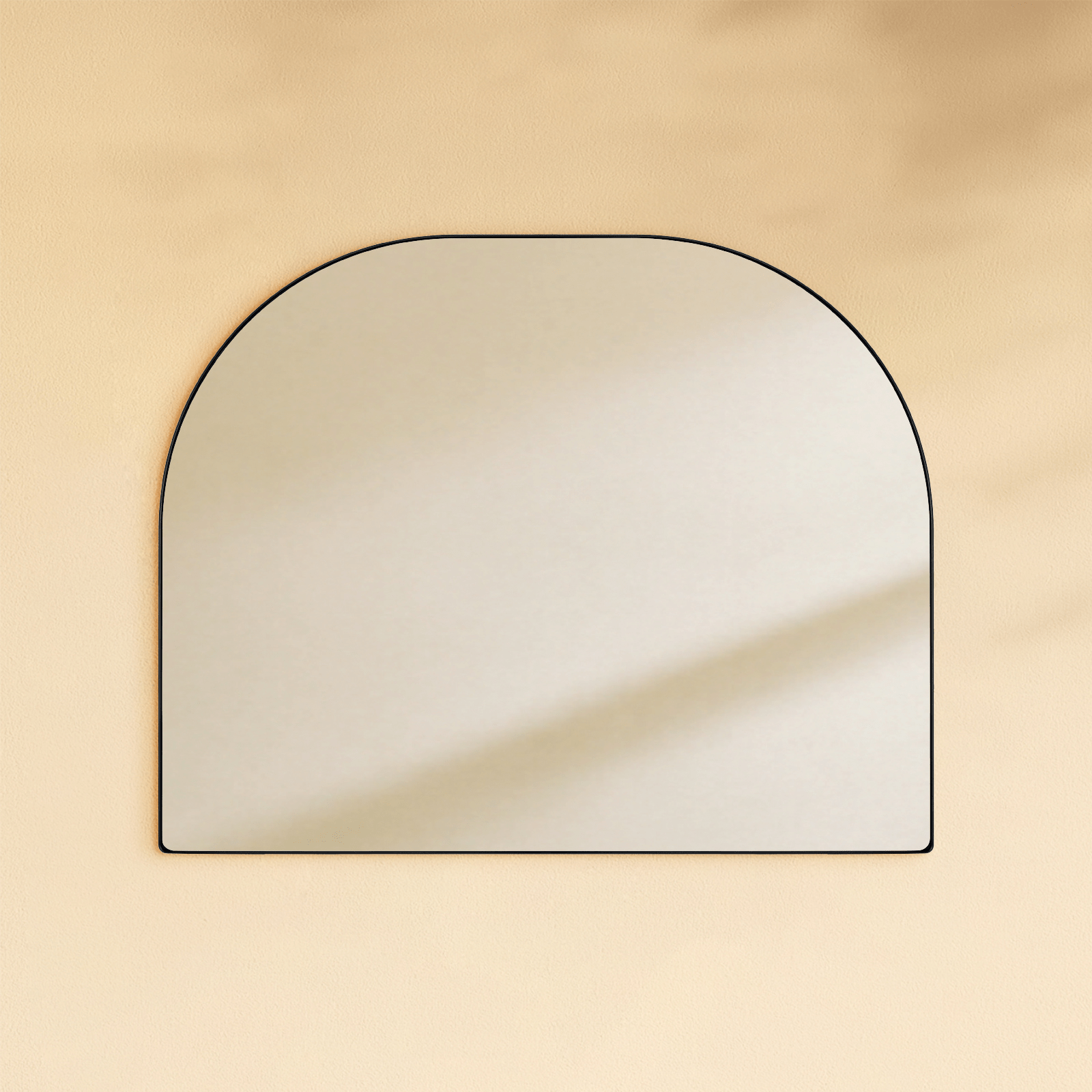 Dezerae Modern Arch Mantel Mirrors GC-0Y337 Brushed Gold 32X40" TEHOME