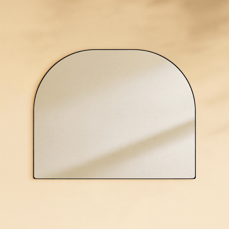 Dezerae Modern Arch Mantel Mirrors GC-0Y337 Black 32X40" TEHOME