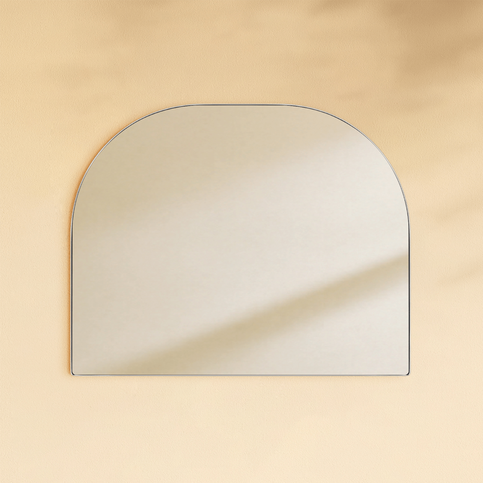 Dezerae Modern Arch Mantel Mirrors GC-0Y337 Brushed Gold 32X40" TEHOME