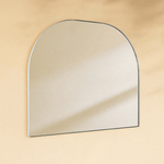 Dezerae Modern Arch Mantel Mirrors GC-0Y339 Chrome 32X40" TEHOME