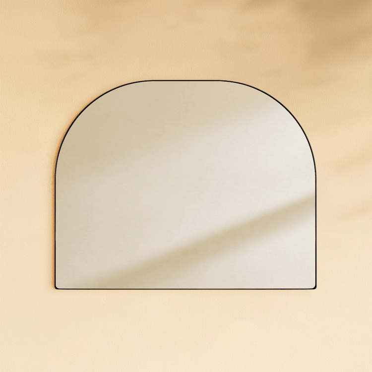 Dezerae Modern Arch Mantel Mirrors GC-0Y337 Oil Rubbed Bronze 32X40" TEHOME