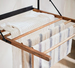 Spiru Wall Mounted Laundry Drying Rack,25x26x25.7" GC-00794 Black 25x26x25.7" TEHOME