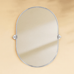 Elysian Farmhouse Pill Bathroom Pivot Mirrors GC-00325 Black 20x30" TEHOME