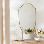 Faus Modern Irregular Wall Mirrors GC-XY012 Brushed Gold 20x30" TEHOME