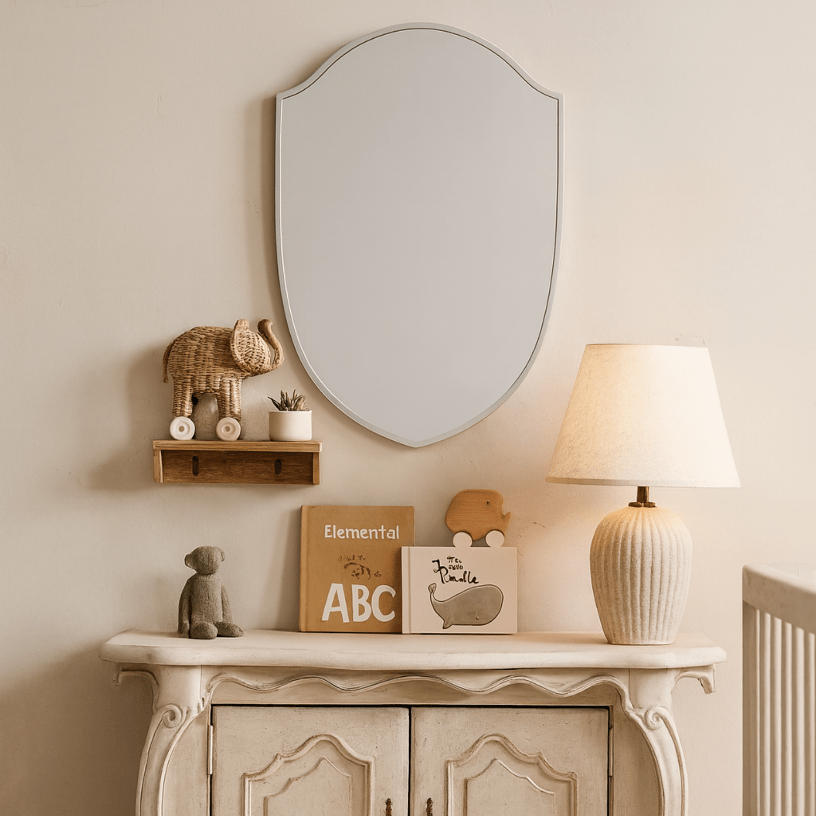 Faus Modern Irregular Wall Mirrors GC-XY009 Brushed Nickel 20x30" TEHOME