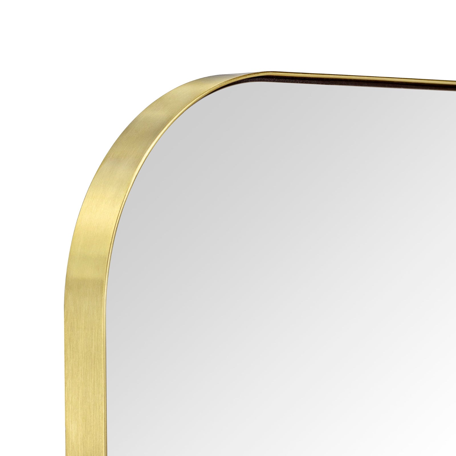 Amelie Modern Arch Large Mantel Mirrors GC-0Y130 Brushed Gold 34x40" TEHOME