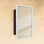 TEHOME Haddison Modern Rectangle Recessed Mount Bathroom Medicine Cabinet with Beveled Mirrors, 16"x24"