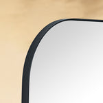TEHOME Imar Black Modern Square Wall Mirrors with Rounded Corners, 24x24 in Black Detail View1
