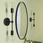 Javell Modern Oval Wall Mirrors GC-0Y122 Oil Rubbed Bronze 20x30" TEHOME
