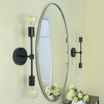 Javell Modern Oval Wall Mirrors GC-0Y122 Oil Rubbed Bronze 20x30" TEHOME