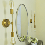 Javell Modern Oval Wall Mirrors GC-0Y122 Oil Rubbed Bronze 20x30" TEHOME