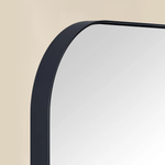 Josilyn Mid - Century Rectangle Wall Mirrors with Rounded Corners GC-0Y009 Black 22x30" TEHOME