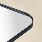 Josilyn Mid - Century Rectangle Wall Mirrors with Rounded Corners GC-0Y009 Black 22x30" TEHOME