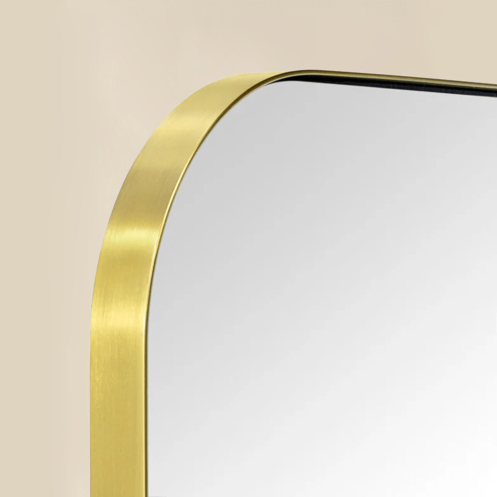 Josilyn Mid - Century Rectangle Wall Mirrors with Rounded Corners GC-0Y009 Black 22x30" TEHOME