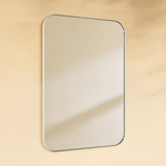 Josilyn Mid - Century Rectangle Wall Mirrors with Rounded Corners GC-0Y012 Chrome 22x30" TEHOME