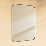 Josilyn Mid - Century Rectangle Wall Mirrors with Rounded Corners GC-0Y118 Oil Rubbed Bronze 22x30" TEHOME