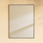 TEHOME Kessie 24x32" Black Modern Rectangle Bathroom Mirrors Front View