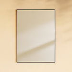 TEHOME Kessie 24x36" Black Modern Rectangle Bathroom Mirrors Front View