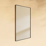 TEHOME Kessie 24x36" Black Modern Rectangle Bathroom Mirrors Side View