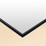 TEHOME Kessie Black Modern Rectangle Bathroom Mirrors Detail View2