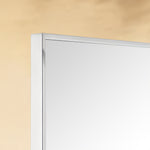 TEHOME Kessie Chrome Modern Rectangle Bathroom Mirrors Detail View1