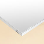 TEHOME Kessie Chrome Modern Rectangle Bathroom Mirrors Detail View2