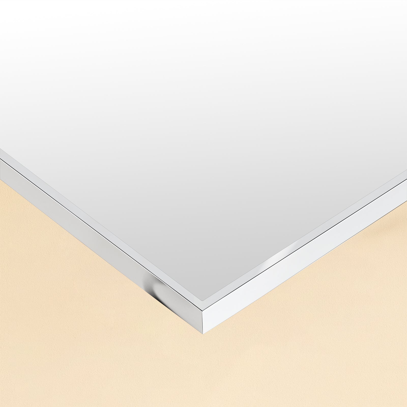 TEHOME Kessie Chrome Modern Rectangle Bathroom Mirrors Detail View2