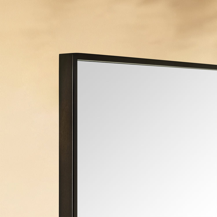 TEHOME Kessie Oil Rubbed Bronze Modern Rectangle Bathroom Mirrors Detail View1