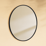 Korra Modern Round Wall Mirrors GC-JL0007 Brushed Gold 30"Dia TEHOME
