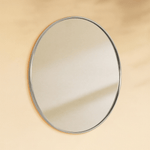 Korra Modern Round Wall Mirrors GC-JL0007 Brushed Gold 30"Dia TEHOME