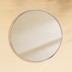 Korra Modern Round Wall Mirrors GC-JL0010 Chrome 30"Dia TEHOME