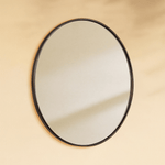 Korra Modern Round Wall Mirrors GC-JL0007 Brushed Gold 30"Dia TEHOME