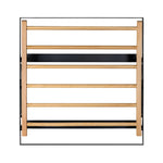 Spiru Wall Mounted Laundry Drying Rack,25x26x25.7" GC-00794 Black 25x26x25.7" TEHOME