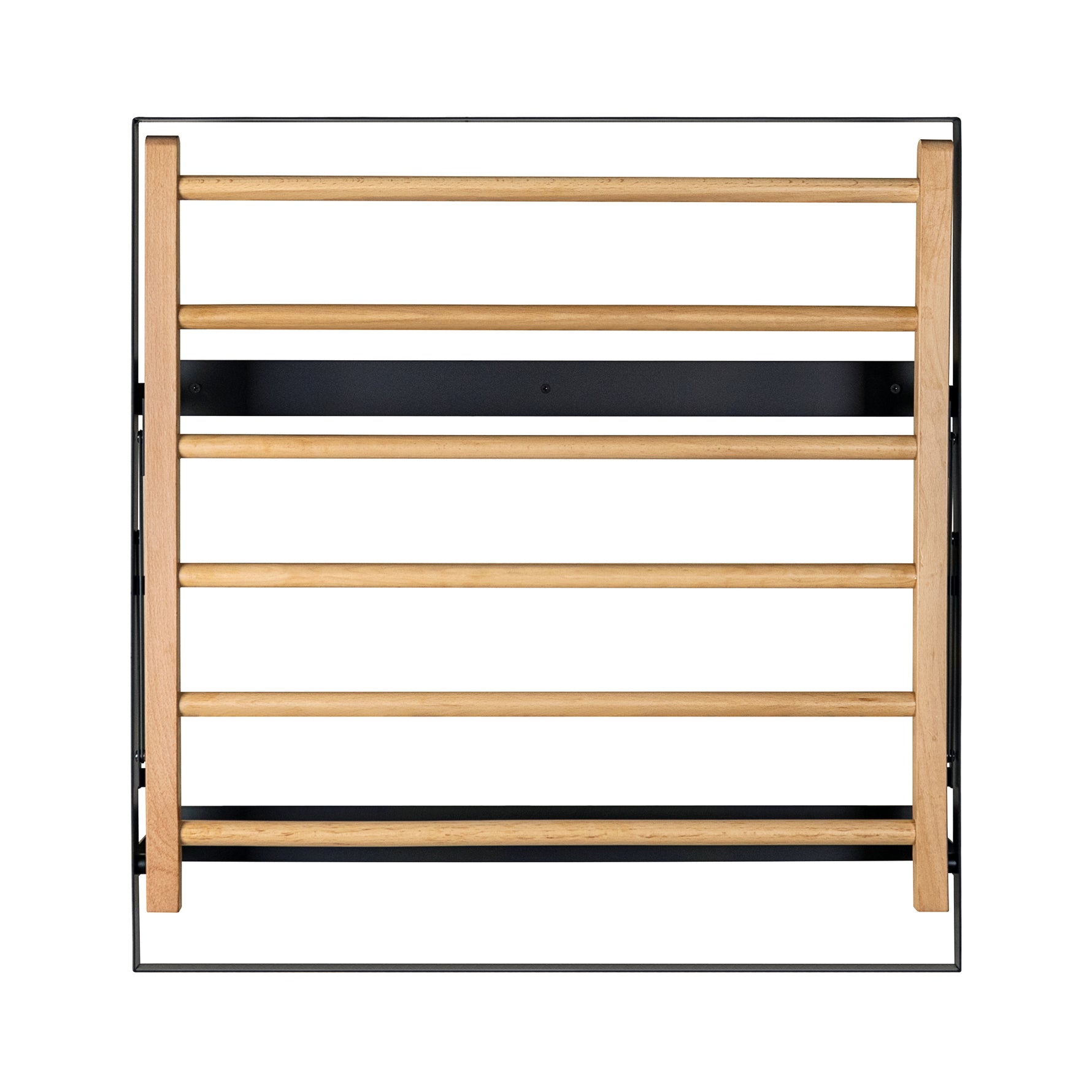 Spiru Wall Mounted Laundry Drying Rack,25x26x25.7" GC-00794 Black 25x26x25.7" TEHOME