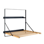 Spiru Wall Mounted Laundry Drying Rack,25x26x25.7" GC-00794 Black 25x26x25.7" TEHOME