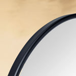 TEHOME Luecinda Black Farmhouse Oval Bathroom Pivot Mirrors Detail View2