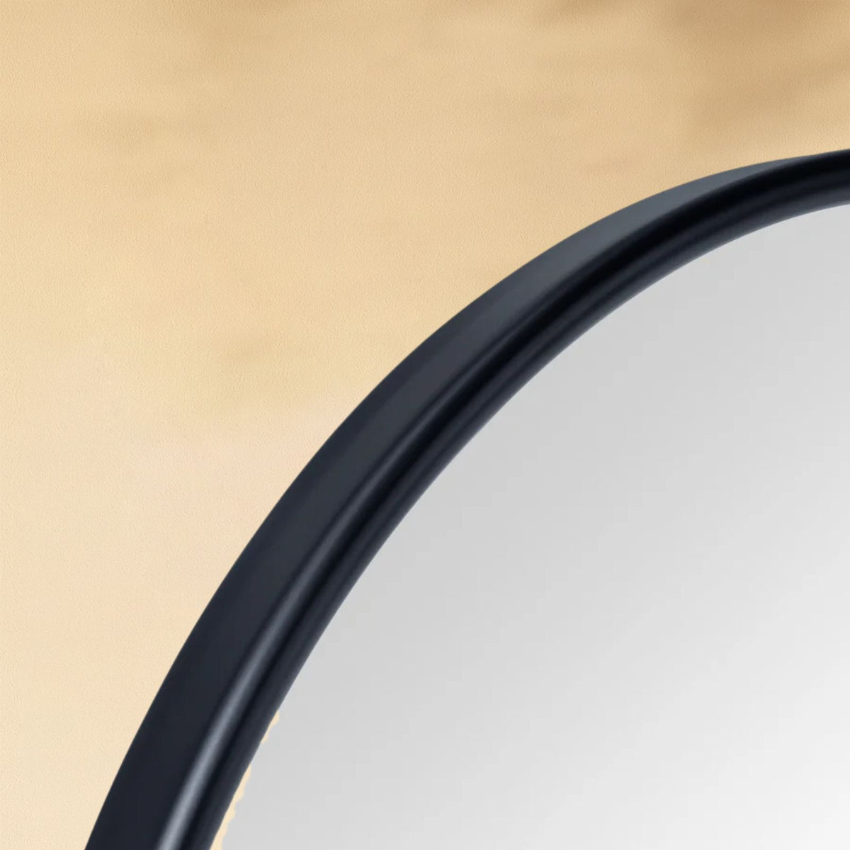 TEHOME Luecinda Black Farmhouse Oval Bathroom Pivot Mirrors Detail View2