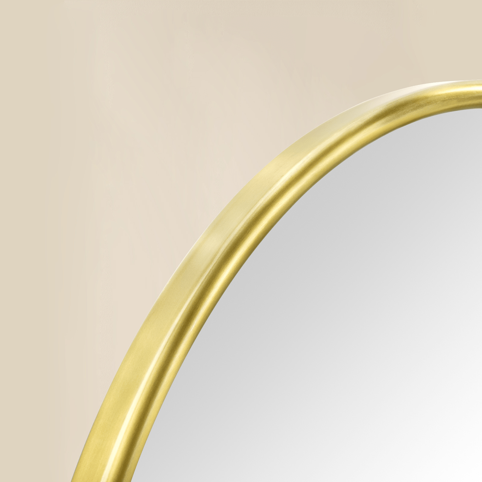 Luecinda Farmhouse Oval Bathroom Pivot Mirrors GC-00317 Brushed Nickel 19x24" TEHOME