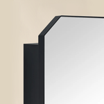 Maeleigh Modern Octagon Recessed and Surface Mount Bathroom Medicine Cabinet with Mirrors, 18x26" in Black GC-00761 TEHOME