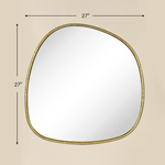 Manor Rustic Irregular Wall Mirrors GC-JDC002 Silver Foil 27x27" TEHOME