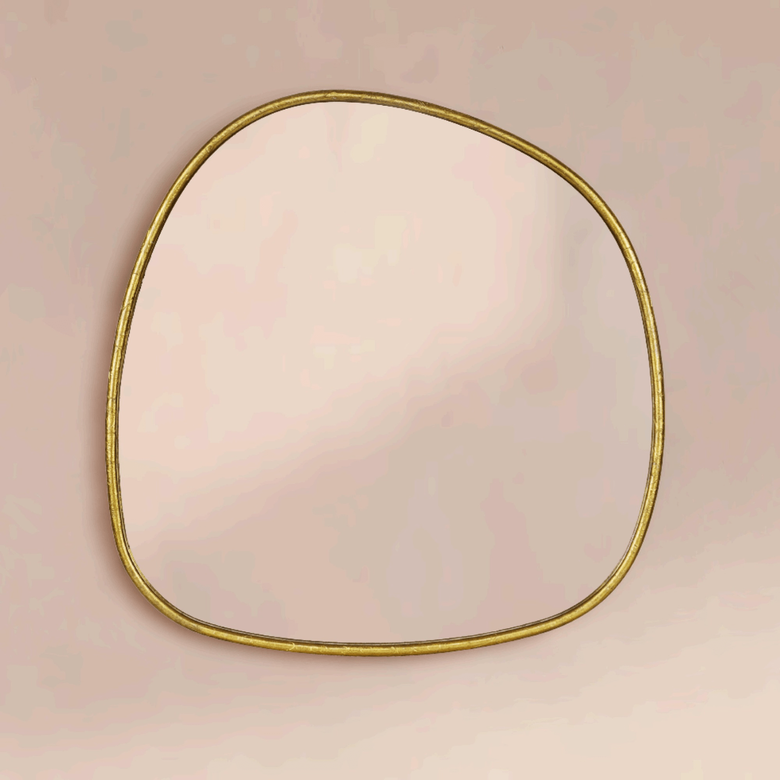 Manor Rustic Irregular Wall Mirrors GC-JDC002 Silver Foil 27x27" TEHOME