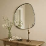 Manor Rustic Irregular Wall Mirrors GC-JDC002 Silver Foil 27x27" TEHOME